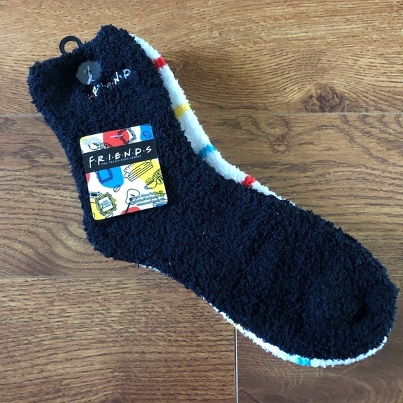 Friends 2 pair fuzzy cozy socks - Picture 1 of 5